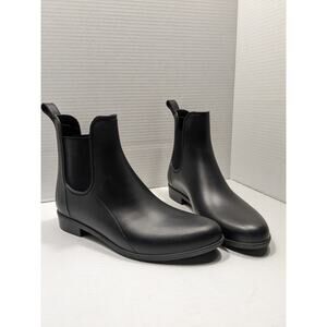 Rain Boots Women's Size 7 Ankle Black Storm By Cougar Chelsea Waterproof